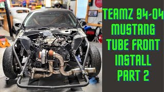 9404 Mustang unwelded TeamZ Tube front install part 2 [upl. by Jac]