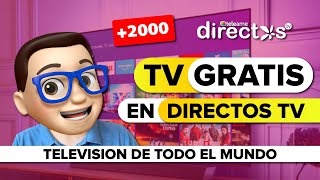 La Mejor Página WEB para Ver TV Gratis en VIVO en DIRECTO y ONLINE ▷ DIRECTOS TV 🚀 [upl. by Murielle81]