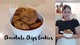 How to make Chocolate Chips Cookies  BIG Chocolate Chips Cookies  Cookies with Muscovado Sugar [upl. by Galina591]