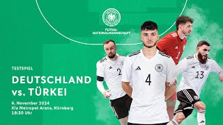 Deutschland vs Türkei  Futsal  Testspiel  Nationalmannschaft [upl. by Prunella]