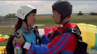 Cutaway 2000 NonStop Skydiving Celldweller Symbiont scene with Stephen Baldwin and Maxine Bahns [upl. by Ecnadnac800]