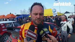 Tomasz Kuchar po I rundzie Oponeo Mistrzostw Polski Rallycross 2018 [upl. by Dragon]