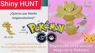 Evolucion MegaSteelix shiny ✨ Pokémon GO  Mega Evolving pokemongo [upl. by Myra]