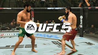 EA Sports UFC 5  Khamzat Chimaev Vs Islam Makhachev I UFC SPHERE PS5 [upl. by Philippa]