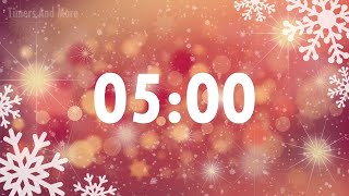 5 Minute Christmas Timer  Instrumental Christmas Music Jingle Bell Alarm [upl. by Skill250]