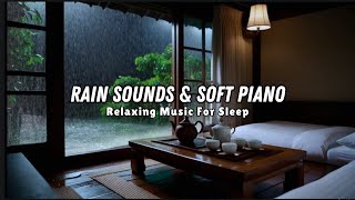 Best Stress Relief Music with Rain Falls Outside the WindowRelaxing Bedroom in the Rainy Sleep d24 [upl. by Eralc524]