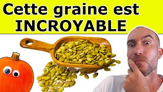 Les 7 BIENFAITS méconnus de la GRAINE DE CITROUILLE sur la santé tout sur la GRAINE DE COURGE [upl. by Dragone]