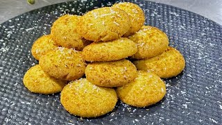 Coconut Cookies Recipe  How to make most delicious coconut Biscuits [upl. by Talich]