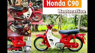 HONDA C90 Restoration [upl. by Ennoirb467]