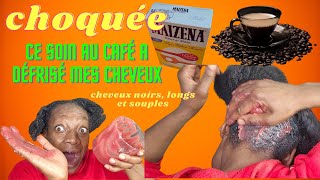 CE SOIN AU CAFÉ MAÏZENA A DEFRISÉ MES CHEVEUX JE SUIS CHOQUÉE  CHEVEUX NOIRS LISSES HYDRATÉS [upl. by Perceval]