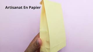 Comment Faire un Sac Cadeau en Papier Facile  Artisanat En Papier [upl. by Anelrahc573]