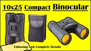 Unboxing  Zhengtu Compact 10x25 Mini Binoculars  Compact Binocular  Monocular [upl. by Tally58]