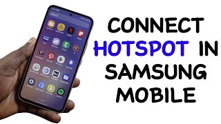 How to Connect Hotspot in Samsung Mobile [upl. by Mimajneb]