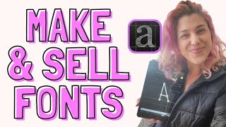 How to Make a Font  iFontMaker Tutorial on How I Make Fonts for Commercial Use to Sell on Etsy [upl. by Erlinna]