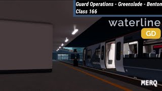 Roblox Stepford County Railway v201  Guarding Greenslade  Benton  Class 166 [upl. by Dolhenty]