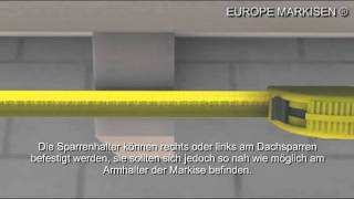 Montage und Einstellung der Markise EUROPE 2040  2060 [upl. by Jaunita778]