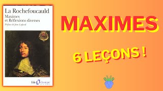 🧠🤯MAXIMES de François de La Rochefoucauld  6 LEÇONS [upl. by Netsruk602]