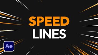 Speed Lines After Effects Tutorial No Plugins [upl. by Elset]