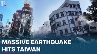 Taiwan Hit by Strongest Earthquake in 25 Years [upl. by Erick]