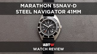 Marathon SSNAVD Steel Navigator 41mm Watch Review [upl. by Sivehc]