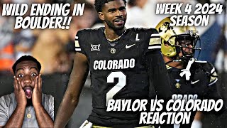 Reaction To Baylor VS Colorado Full Game Highlights  2024 College Football Highlights [upl. by Ybbil823]