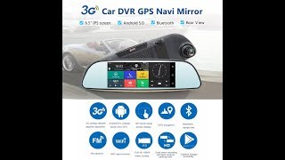 Unboxing Junsun E515 Car DVR 3G Mirror 65quot Dash Cam Full HD 1080P Video Recorder Camera [upl. by Legyn]