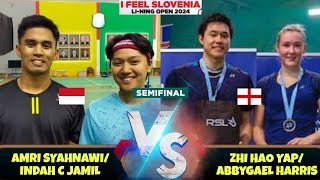 Amri SyahnawiIndah Cahya Sari Jamil vs Brandon Zhi Hao YapAbbygael Harris  SLOVENIA OPEN 2024 [upl. by Akirret342]