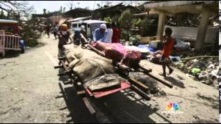 Typhoon Haiyan Impact NBCNightlyNews 11102013 [upl. by Serg382]