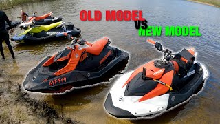 Old Model Vs New Model SeaDoo Spark Trixx [upl. by Dow]