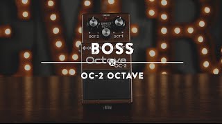 Boss OC2 Octave Pedal  Reverb Demo Video [upl. by Demott]