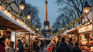 Marché de Noel sous la tour Eifel Christmasambience [upl. by Kenzie]