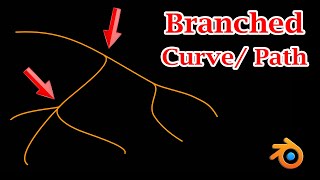 Create Brunched Curve  Bezier Curve or Path with Branches  Easy Technique  Blender Eevee amp Cycles [upl. by Kin289]