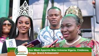 Gov Mbah Appoints Miss Universe Nigeria Chidimma Enugu Brand Ambassador [upl. by Sesylu]