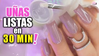 Uñas de TIP SIN ACRILICO 🚫 LISTAS en 30 MINUTOS😱 [upl. by Nathan]