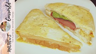 Fast amp Easy Egg Breakfast Egg Bread Toast  Tomato and Cheese Omelette food cooking egg [upl. by Ecidna209]