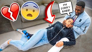 Starting An Argument Then Passing Out Into My Boyfriends Arms PRANK Cute Reaction [upl. by Nolyad807]