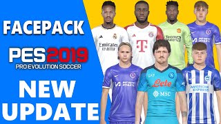 PES 2019 Face Pack New Update [upl. by Accebar]