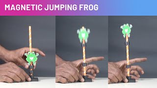 Magnetic Jumping Frog  ThinkTac  DIY Science [upl. by Ahsircal]