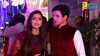 Drashti Dhami With Husband Neeraj At RubinaAbhinav Wedding Reception In Mumbai [upl. by Beesley704]