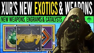 Destiny 2 XURS CATALYST COMBO amp NEW WEAPONS 71 Stat Exotic Catalysts Engrams amp Armor 4th Oct [upl. by Nylimaj]