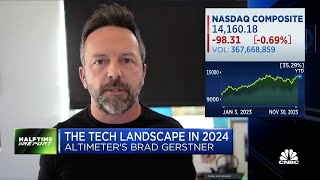 Tech stocks going to outperform nontech in 2024 says Altimeters Brad Gerstner [upl. by Ahsiaa]