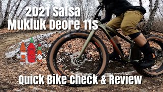 2021 Salsa Mukluk Bike Check and Review [upl. by Eimmot186]