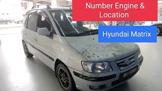 Hyundai Matrix Number Engine amp Chassis Location [upl. by Isoais566]