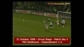 UEFA Champions League 19981999 Kaiserslautern all goals in HQ [upl. by Nydia]