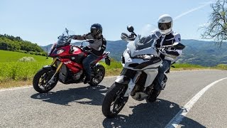 BMW S1000XR vs Ducati Multistrada 1200S  Test Motoit ENGLISH SUB [upl. by Roskes]