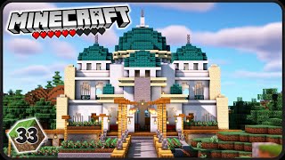 Membuat Masjid Terbesar di Village   Minecraft Survival Indonesia S2 33 [upl. by Levona884]