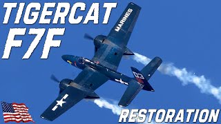 F7F Tigercat  Restoration amp Flying Including A Landing Gear Accident  Keep Them Flying [upl. by Tuhn637]