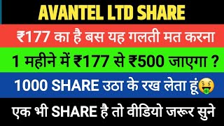 Avantel ltd Share latest News Today Target Analysis  Avantel Stock Hold or Sell [upl. by Baelbeer]