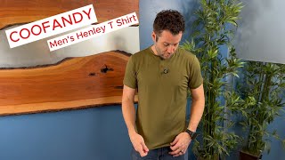 COOFANDY Mens Henley TShirt comfortable and casual coofandy henley mensclothing [upl. by Ecyal235]