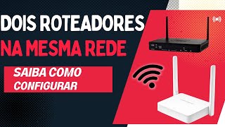 Como Configurar dois Roteadores na mesma Rede [upl. by Kcirttap918]